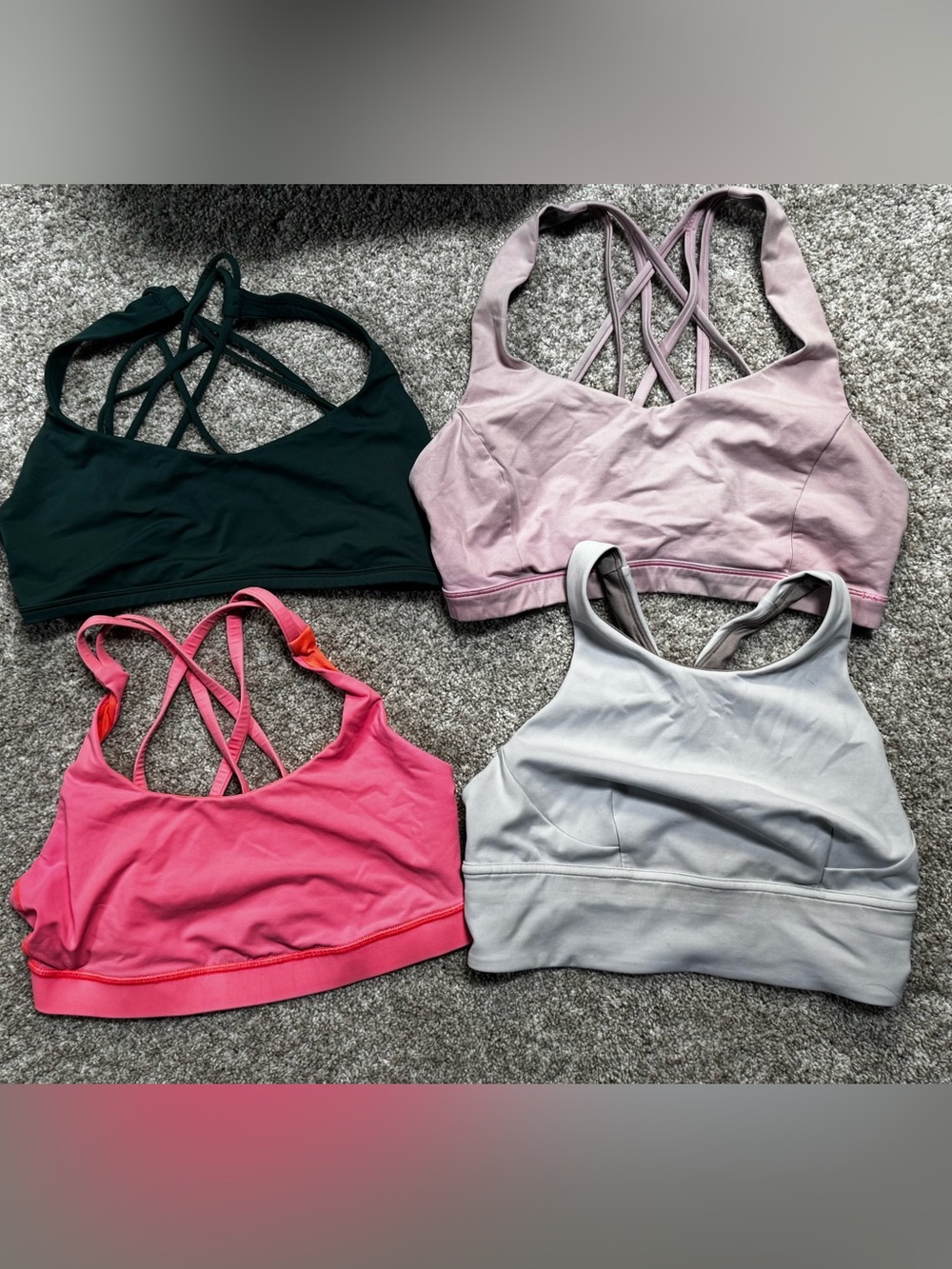 Lululemon Lot of (4) various sports bras